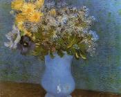 文森特 威廉 梵高 : 有丁香、雏菊和风媒花的花瓶
